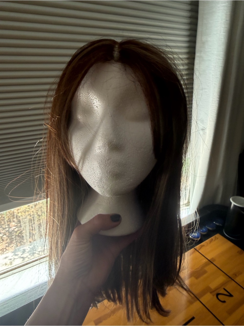 Natural Brown Women's Straight Wig - Classic Style